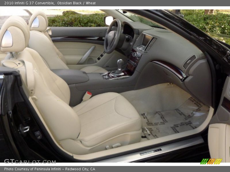 Obsidian Black / Wheat 2010 Infiniti G 37 Convertible