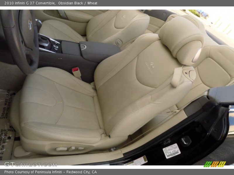 Obsidian Black / Wheat 2010 Infiniti G 37 Convertible