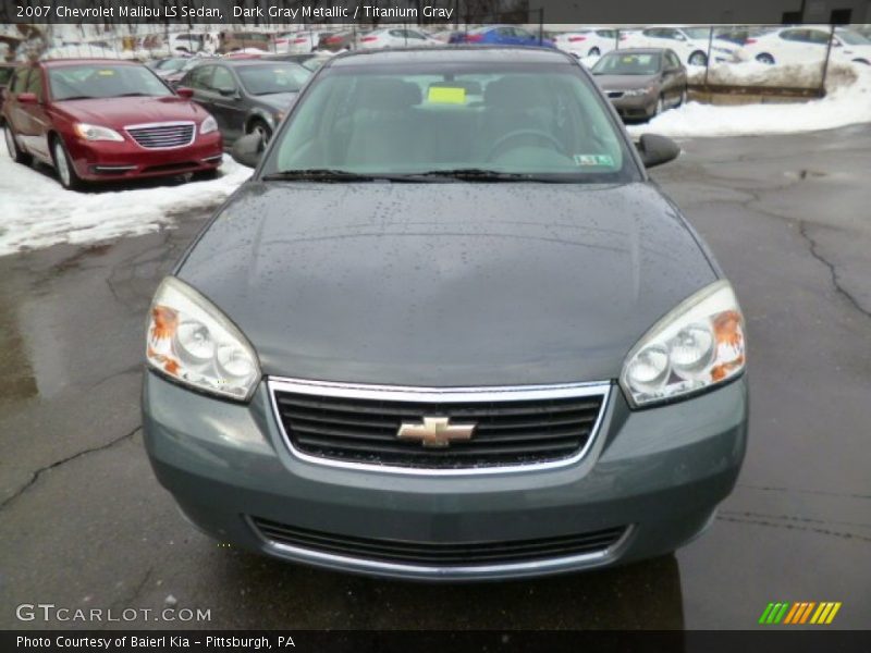 Dark Gray Metallic / Titanium Gray 2007 Chevrolet Malibu LS Sedan