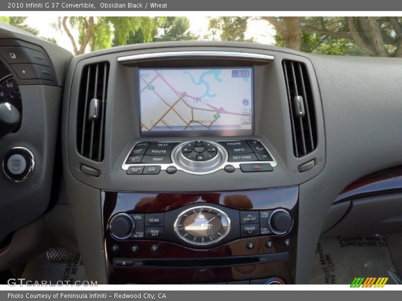 Navigation of 2010 G 37 Convertible