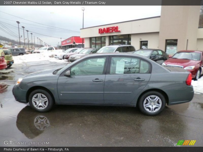 Dark Gray Metallic / Titanium Gray 2007 Chevrolet Malibu LS Sedan
