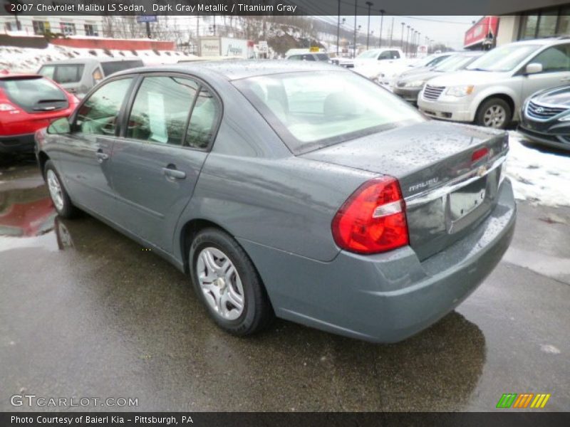 Dark Gray Metallic / Titanium Gray 2007 Chevrolet Malibu LS Sedan