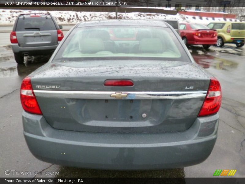 Dark Gray Metallic / Titanium Gray 2007 Chevrolet Malibu LS Sedan