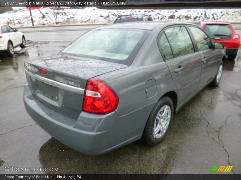 Dark Gray Metallic / Titanium Gray 2007 Chevrolet Malibu LS Sedan