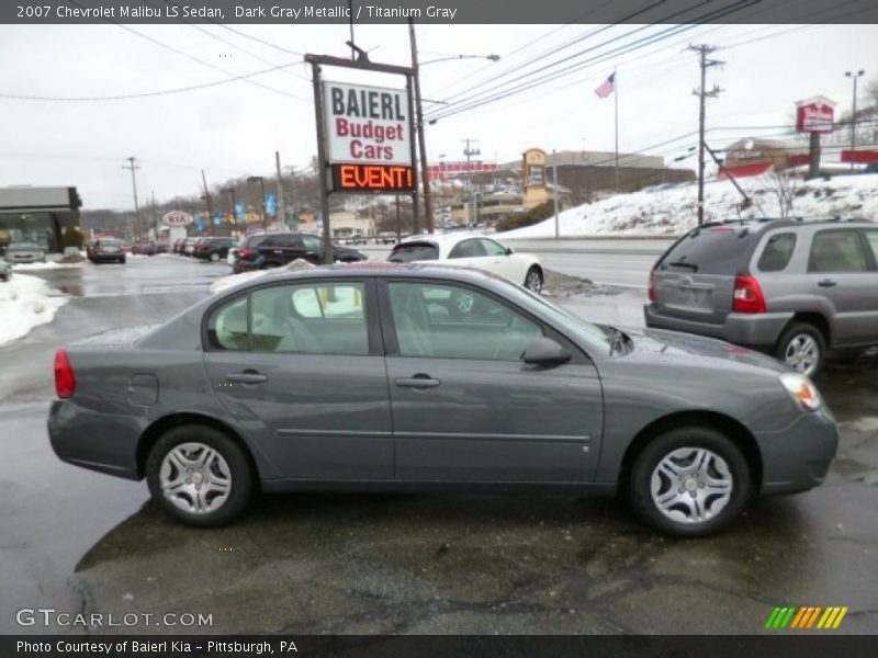 Dark Gray Metallic / Titanium Gray 2007 Chevrolet Malibu LS Sedan