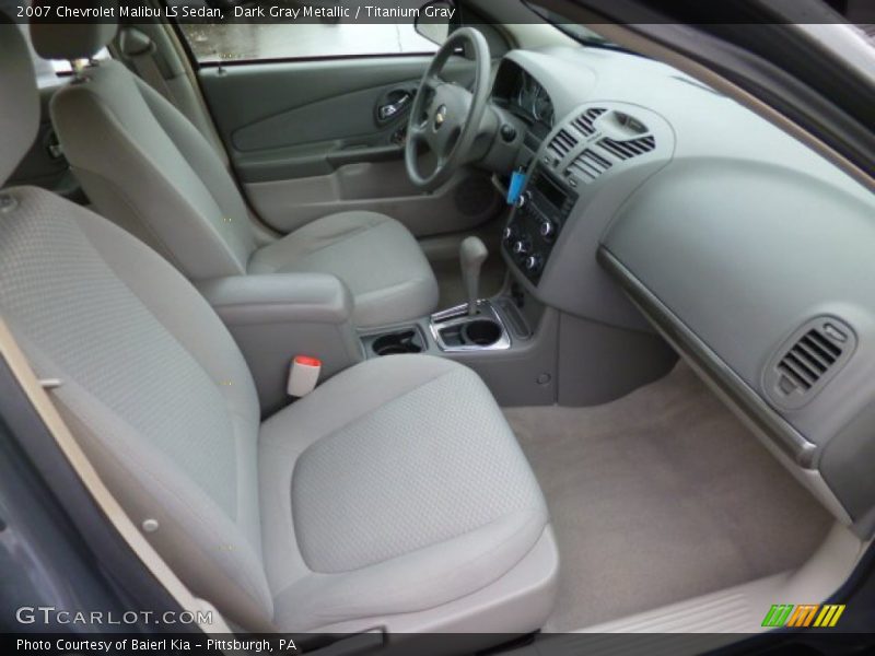 Dark Gray Metallic / Titanium Gray 2007 Chevrolet Malibu LS Sedan
