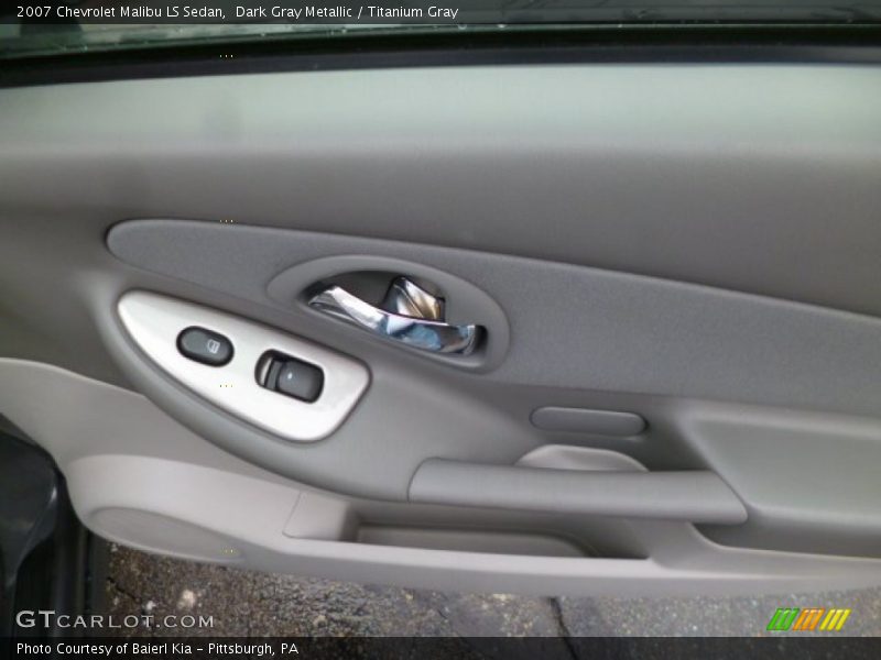 Dark Gray Metallic / Titanium Gray 2007 Chevrolet Malibu LS Sedan