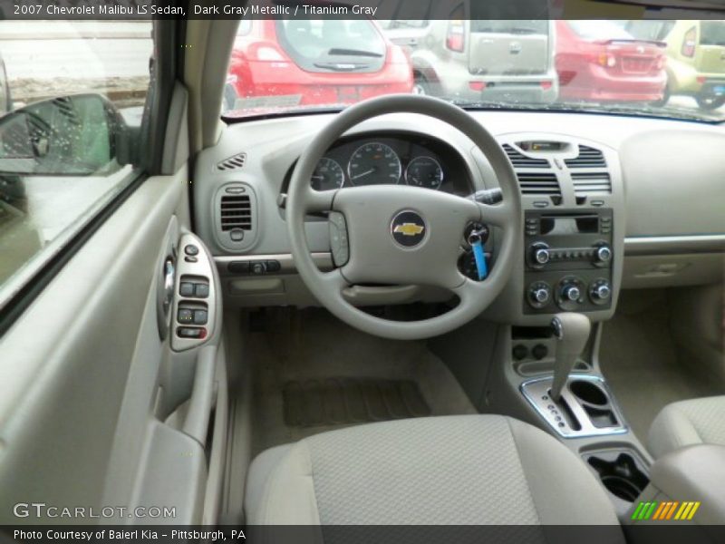 Dark Gray Metallic / Titanium Gray 2007 Chevrolet Malibu LS Sedan
