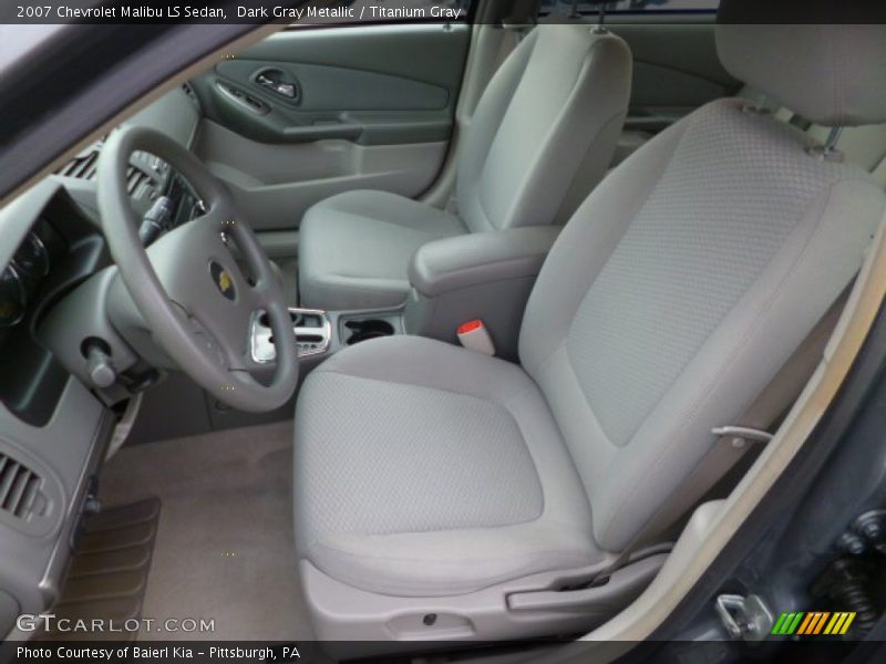 Dark Gray Metallic / Titanium Gray 2007 Chevrolet Malibu LS Sedan