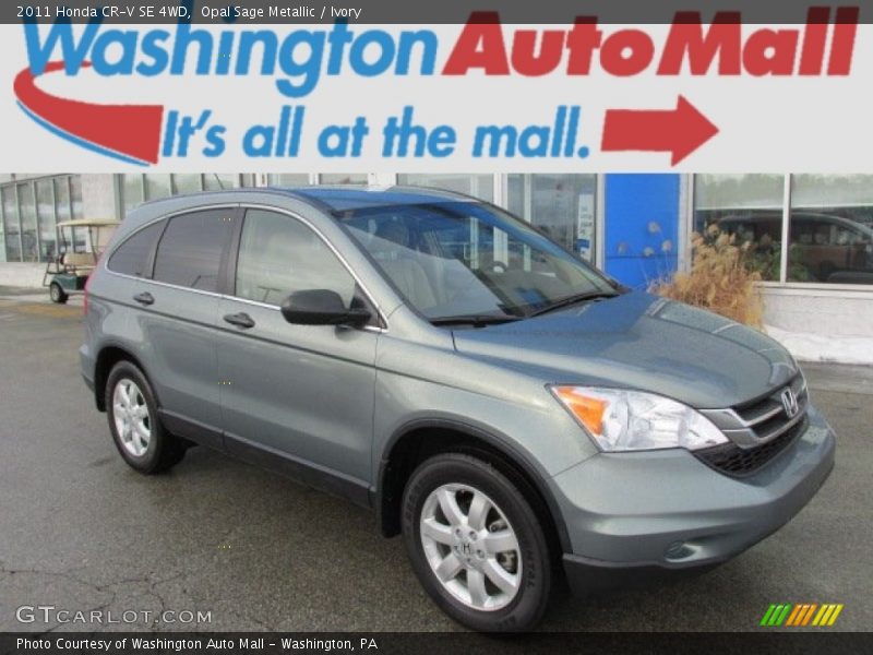 Opal Sage Metallic / Ivory 2011 Honda CR-V SE 4WD