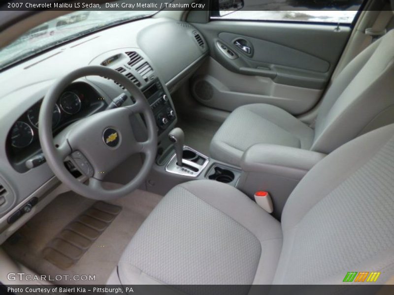 Dark Gray Metallic / Titanium Gray 2007 Chevrolet Malibu LS Sedan
