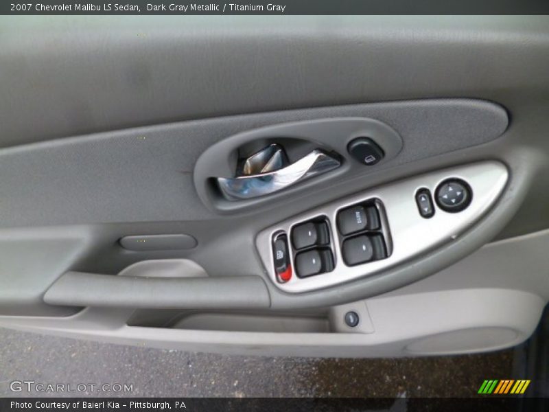 Dark Gray Metallic / Titanium Gray 2007 Chevrolet Malibu LS Sedan