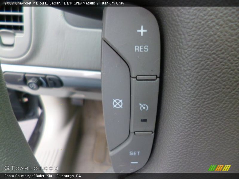 Dark Gray Metallic / Titanium Gray 2007 Chevrolet Malibu LS Sedan