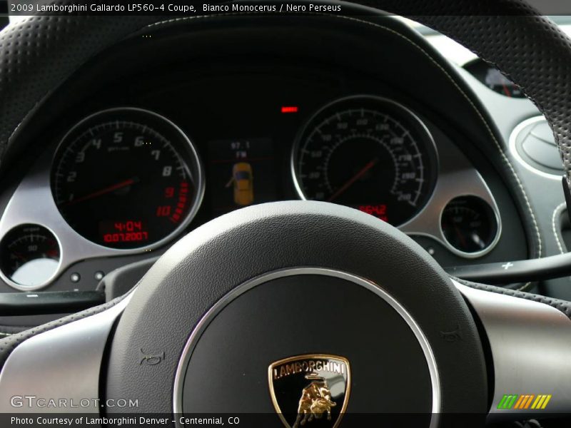 Bianco Monocerus / Nero Perseus 2009 Lamborghini Gallardo LP560-4 Coupe