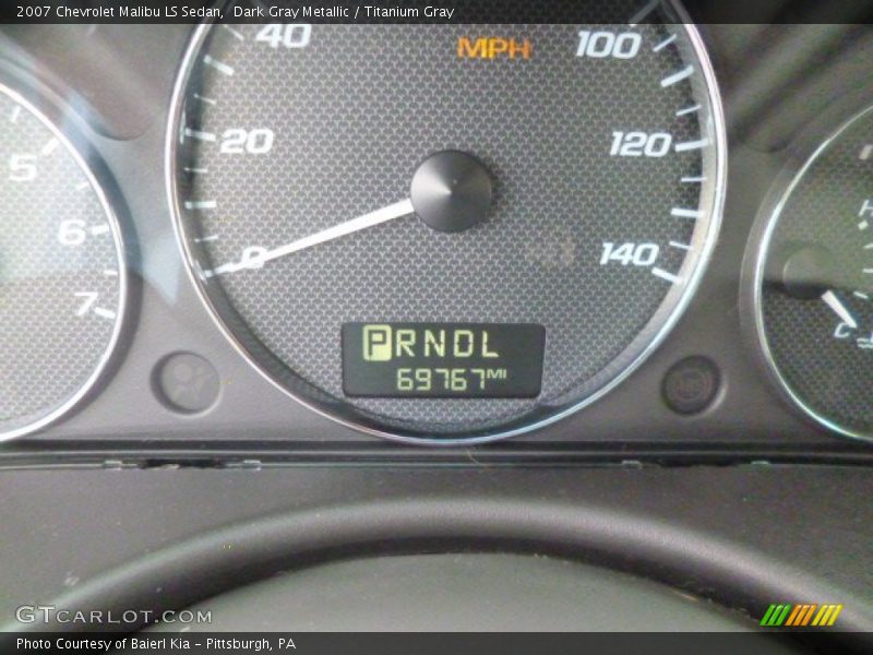 Dark Gray Metallic / Titanium Gray 2007 Chevrolet Malibu LS Sedan