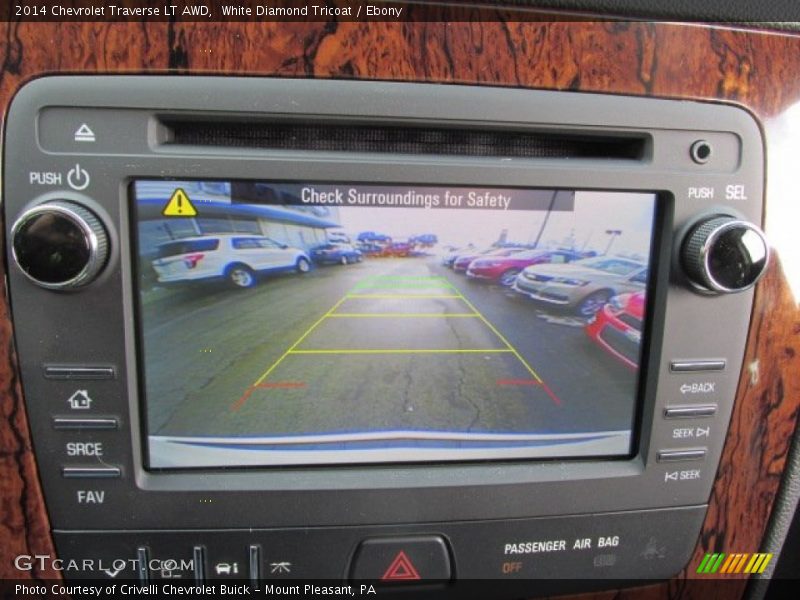 White Diamond Tricoat / Ebony 2014 Chevrolet Traverse LT AWD