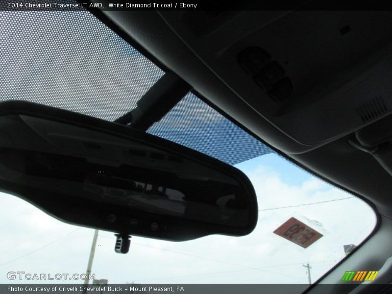 White Diamond Tricoat / Ebony 2014 Chevrolet Traverse LT AWD