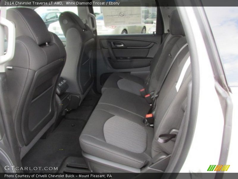 White Diamond Tricoat / Ebony 2014 Chevrolet Traverse LT AWD