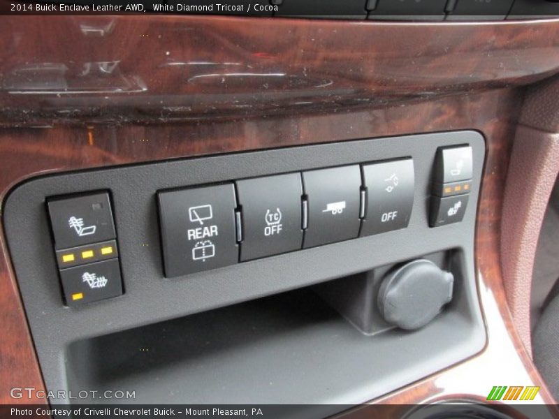 White Diamond Tricoat / Cocoa 2014 Buick Enclave Leather AWD