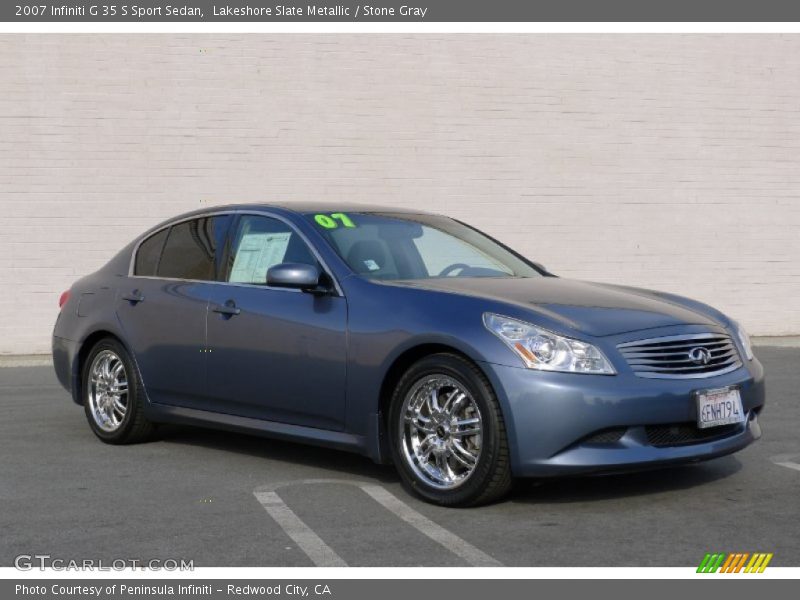 Lakeshore Slate Metallic / Stone Gray 2007 Infiniti G 35 S Sport Sedan
