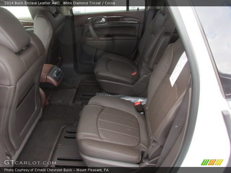 White Diamond Tricoat / Cocoa 2014 Buick Enclave Leather AWD