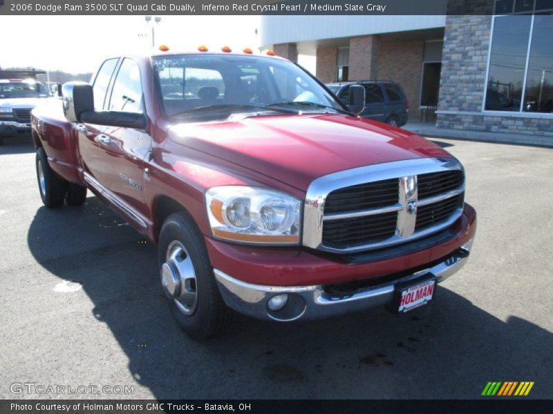 Inferno Red Crystal Pearl / Medium Slate Gray 2006 Dodge Ram 3500 SLT Quad Cab Dually