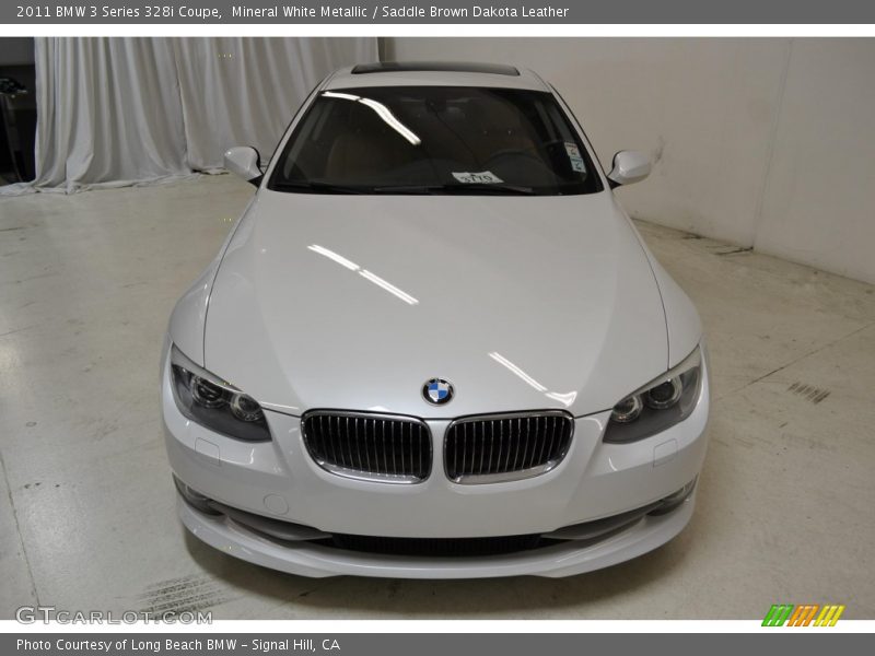 Mineral White Metallic / Saddle Brown Dakota Leather 2011 BMW 3 Series 328i Coupe