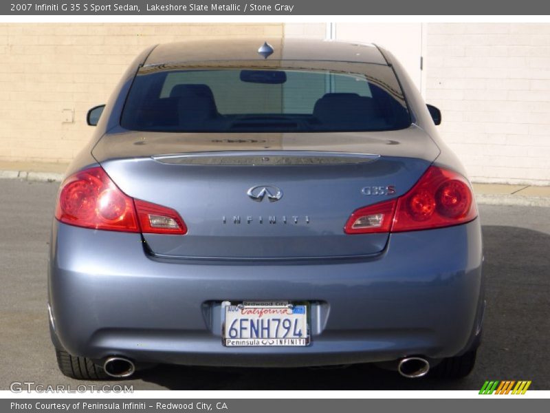 Lakeshore Slate Metallic / Stone Gray 2007 Infiniti G 35 S Sport Sedan