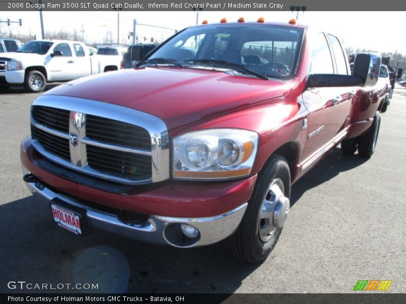 Inferno Red Crystal Pearl / Medium Slate Gray 2006 Dodge Ram 3500 SLT Quad Cab Dually