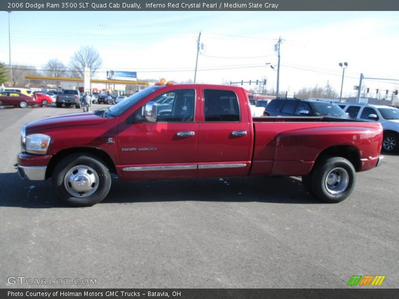 Inferno Red Crystal Pearl / Medium Slate Gray 2006 Dodge Ram 3500 SLT Quad Cab Dually