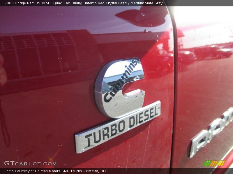 Inferno Red Crystal Pearl / Medium Slate Gray 2006 Dodge Ram 3500 SLT Quad Cab Dually