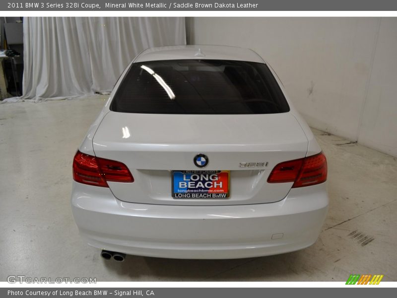 Mineral White Metallic / Saddle Brown Dakota Leather 2011 BMW 3 Series 328i Coupe