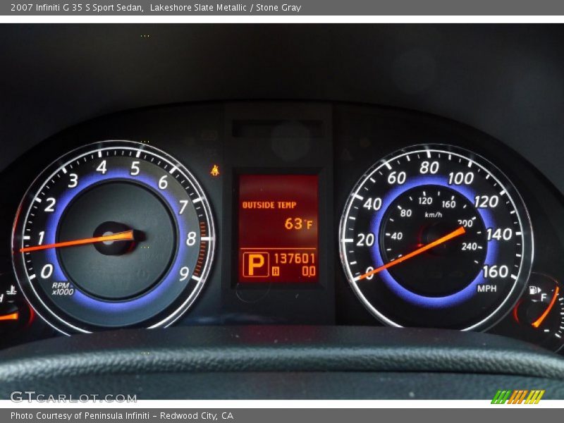 Lakeshore Slate Metallic / Stone Gray 2007 Infiniti G 35 S Sport Sedan