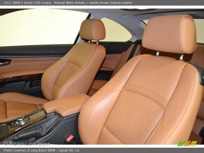 Mineral White Metallic / Saddle Brown Dakota Leather 2011 BMW 3 Series 328i Coupe