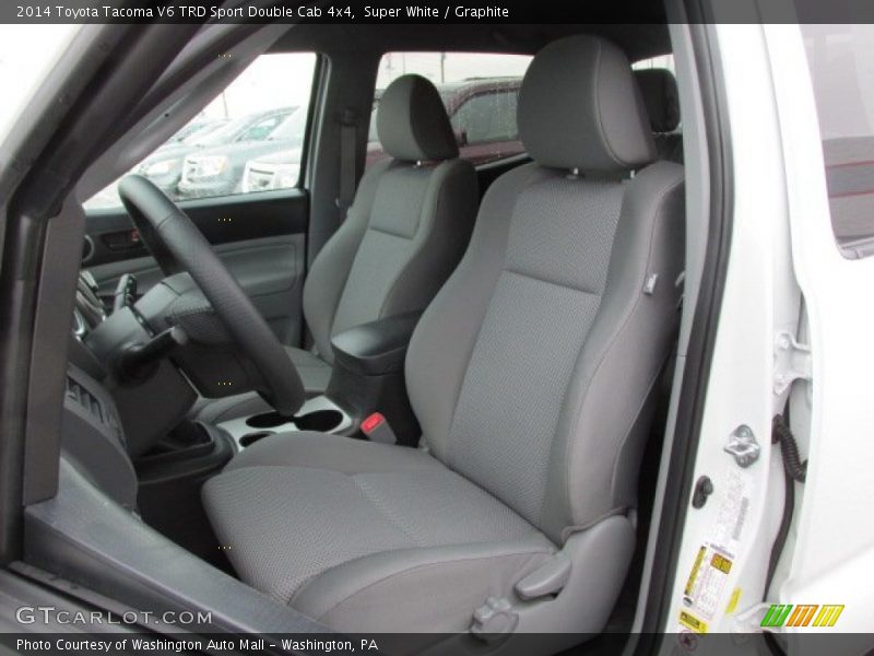 Super White / Graphite 2014 Toyota Tacoma V6 TRD Sport Double Cab 4x4