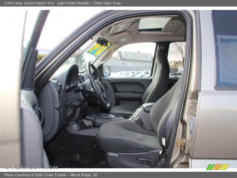 Light Khaki Metallic / Dark Slate Gray 2004 Jeep Liberty Sport 4x4