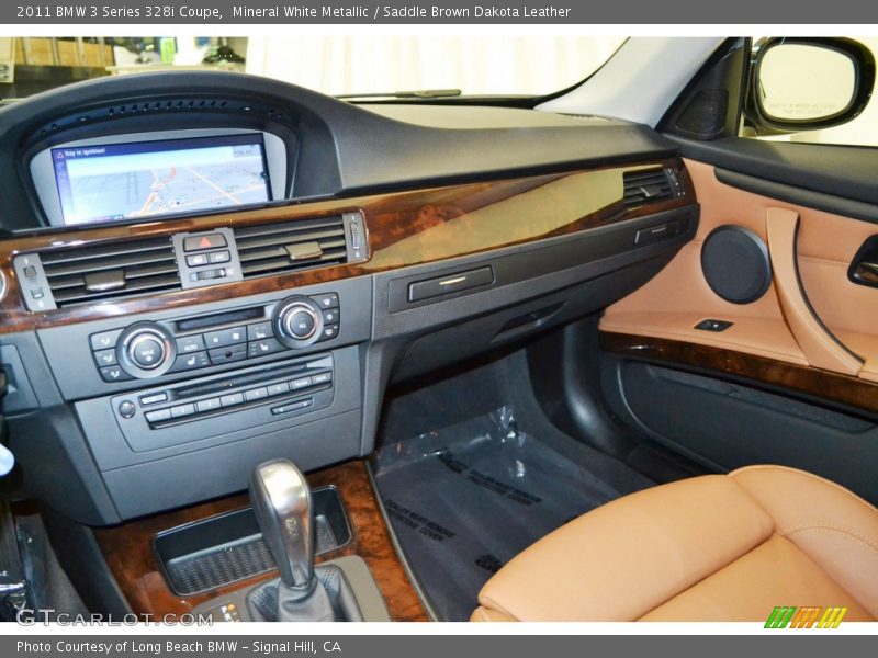 Mineral White Metallic / Saddle Brown Dakota Leather 2011 BMW 3 Series 328i Coupe