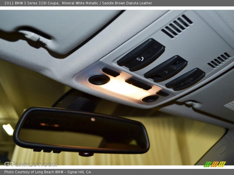 Mineral White Metallic / Saddle Brown Dakota Leather 2011 BMW 3 Series 328i Coupe