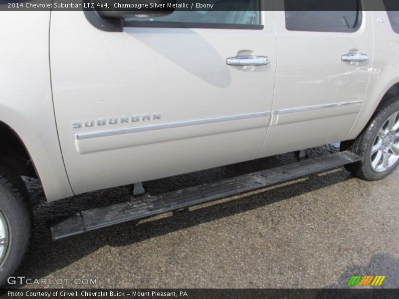 Champagne Silver Metallic / Ebony 2014 Chevrolet Suburban LTZ 4x4