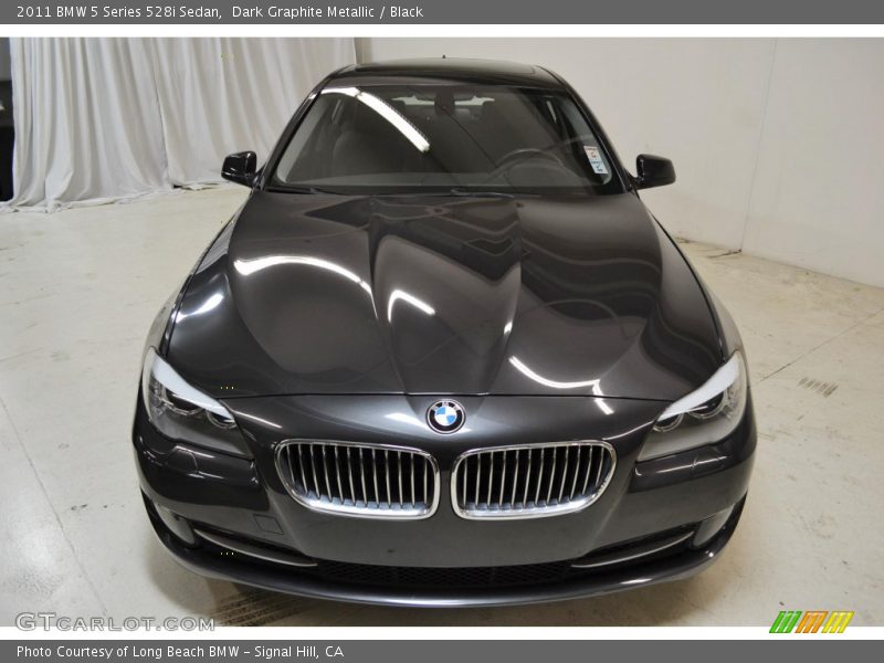 Dark Graphite Metallic / Black 2011 BMW 5 Series 528i Sedan