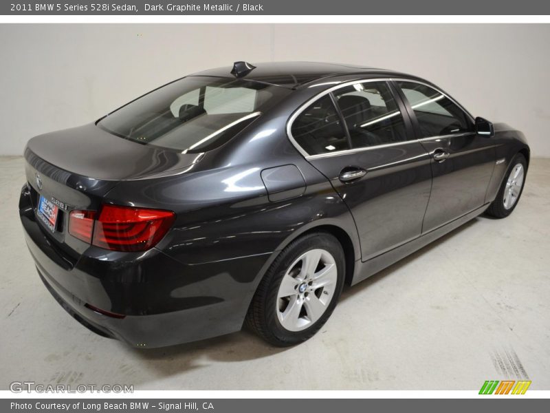 Dark Graphite Metallic / Black 2011 BMW 5 Series 528i Sedan