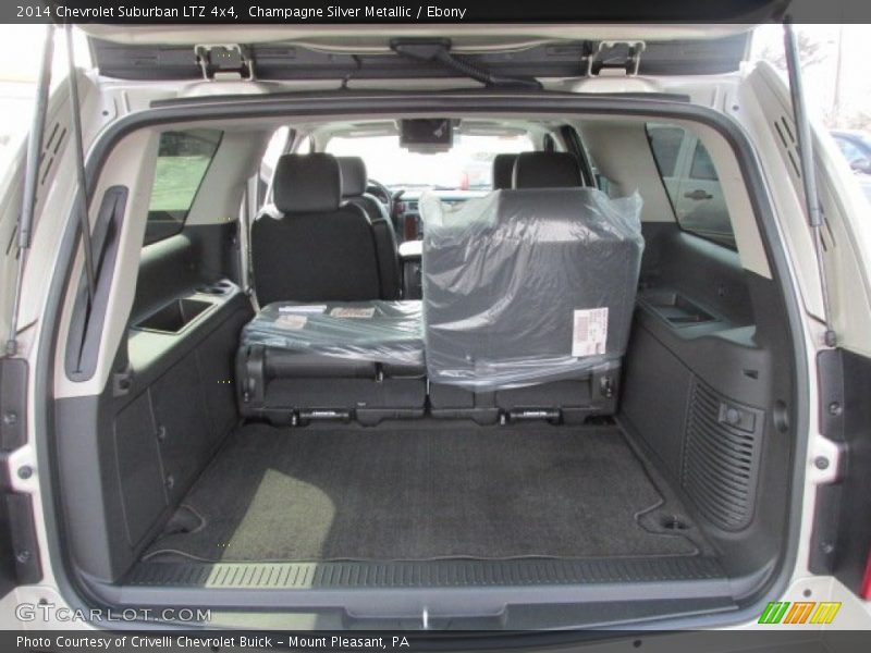 Champagne Silver Metallic / Ebony 2014 Chevrolet Suburban LTZ 4x4