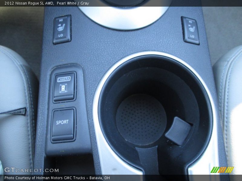 Pearl White / Gray 2012 Nissan Rogue SL AWD