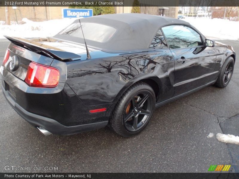 Black / Charcoal Black 2012 Ford Mustang V6 Premium Convertible