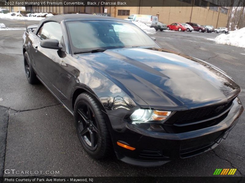 Black / Charcoal Black 2012 Ford Mustang V6 Premium Convertible