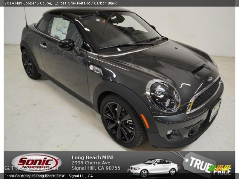 Eclipse Gray Metallic / Carbon Black 2014 Mini Cooper S Coupe