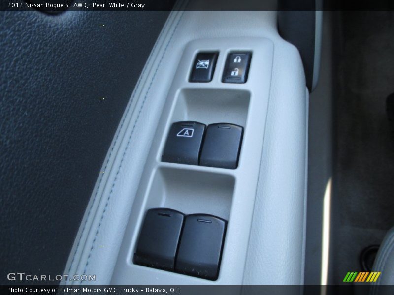 Pearl White / Gray 2012 Nissan Rogue SL AWD