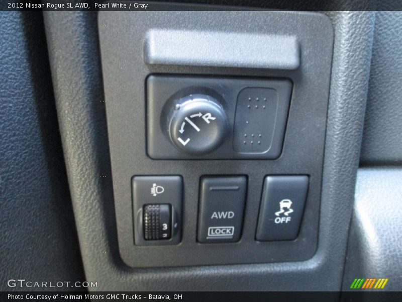 Pearl White / Gray 2012 Nissan Rogue SL AWD