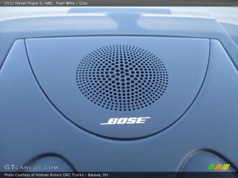 Pearl White / Gray 2012 Nissan Rogue SL AWD