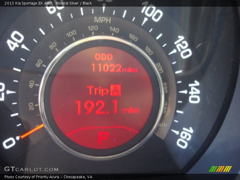 Mineral Silver / Black 2013 Kia Sportage EX AWD